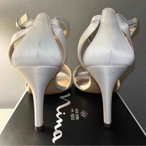 Satin Bridal Heels (Brand New) - Picture 3 of 7
